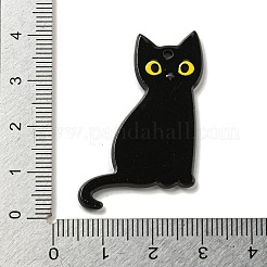 Halloween schwarze Katze Acryl Anhänger&nbsp;MACR-U005-01A