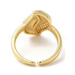Bagues de manchette ouvertes en laiton&nbsp;RJEW-U008-36G