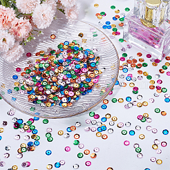 140g 7 Farben Kunststoff-Paillettenperlen&nbsp;PVC-SC0001-13