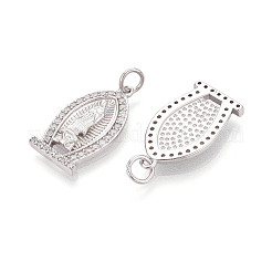 925 Sterlingsilber-Anhänger mit Mikropavé und klaren Zirkonia-Steinen&nbsp;STER-N016-106P