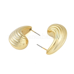 Orecchini a bottone in plastica CCB a goccia da donna&nbsp;EJEW-Q382-03G