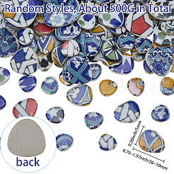 Azulejos de mosaico de porcelana de 500 g y 4 colores&nbsp;DIY-SP0007-87