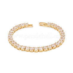 Sportthema einfache Mode echtes 24k vergoldetes Messing Tennisarmband&nbsp;JB52B