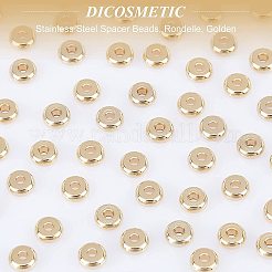 150 pièce de perles d'espacement en acier inoxydable 304&nbsp;STAS-DC0002-17