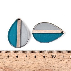 Colgantes de resina y madera transparentes&nbsp;RESI-T057-58A
