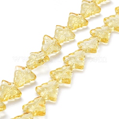 Chapelets de perles en verre transparent&nbsp;EGLA-C002-A01