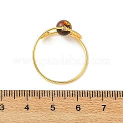 Fingerringe aus natürlichem Bernstein&nbsp;RJEW-JR01044