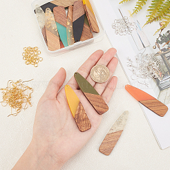 DIY Holzohrringe machen Sets&nbsp;DIY-OC0006-39