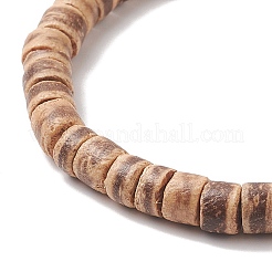 Kokosnuss verstellbares geflochtenes Perlenarmband für Männer und Frauen&nbsp;BJEW-JB09290