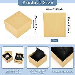 Rechteckige Geschenkboxen aus Papier für Schmuck&nbsp;LS-CON-TAC0010-91G