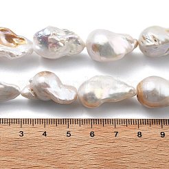 Brins de perles naturelles nucléées&nbsp;PEAR-B004-15K-02A
