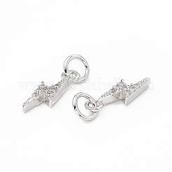Ottone micro spianare fascino zirconi&nbsp;KK-E068-VB223