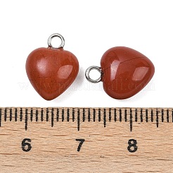 Natürliche rote Jaspis Charms&nbsp;G-T132-005E