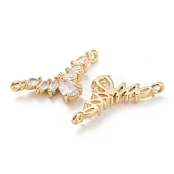 Pendentifs en zircone cubique clair en laiton&nbsp;KK-Q789-08G