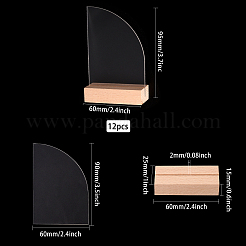 Tischkarten- und Kartenhalter-Set aus transparentem Acryl&nbsp;ODIS-WH0038-62