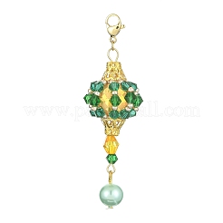 Decorazioni pendenti con perline di vetro lanterna&nbsp;HJEW-MZ00031