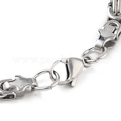 PVD-Vakuumbeschichtung 201 Edelstahl byzantinische Ketten Halskette & Armbänder Set&nbsp;SJEW-G083-20GP