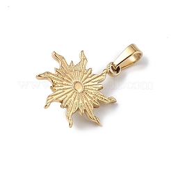 Ionenplattierung (IP) 304 Edelstahl mit synthetischen türkisfarbenen Sonnenanhängern&nbsp;STAS-G307-04G