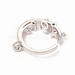 Pendentifs en laiton zircon cubique transparent&nbsp;KK-I668-21P
