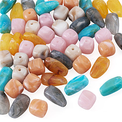 60 pz 6 colori perline acriliche opache&nbsp;OACR-TA0004-96