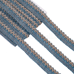 Плетеные ленты из полиэстера, diy crafts, для штор, одежда, украшение дивана, стальной синий, 7/8 дюйм (23 мм), около 13.12 ярда (12 м) на карту