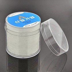 Korean Elastic Crystal Thread, Stretch Bracelet String, with Box, for Jewelry Making, Clear, 0.8mm, about 164.04 yards(150m)/roll