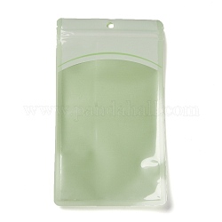 プラスチック製ジップロックバッグ  保存袋  セルフシールバッグ  トップシール  窓と吊り下げ穴付き  長方形  薄緑  21x12x0.15cm  片側の厚さ：3.3ミル（0.085mm）