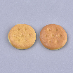 Cabochon decodificati in resina, cibo imitazione, biscotto, navajo bianco, 27.5x27x4.5mm
