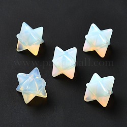 Perles d'opalite, pas de trous / non percés, Merkaba Star, 14.5~15x14.5~15x14.5~15mm