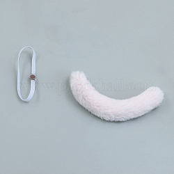 Mini peluche queue de chat, avec aimant, pour le bricolage moppet créations accessoires de photographie pour enfants accessoires de décoration, rose brumeuse, 120mm