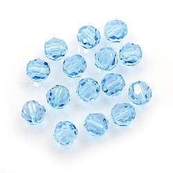 Österreichischen Kristall-Perlen, 5000 Runde, facettiert, 202 _aquamarine, 8 mm, Bohrung: 1 mm