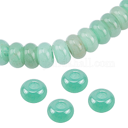 Sunnyclue perle europee con foro grande avventurina verde naturale, rondelle, 13~14x7~8mm, Foro: 5 mm, 15pcs/scatola