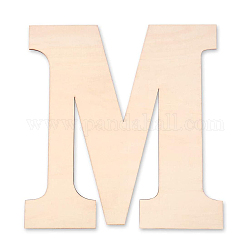 Brief unvollendete Holzausschnitte, für DIY, Hochzeit, Heimdekoration und Farbe, letter.m, 30x29.5x0.3 cm