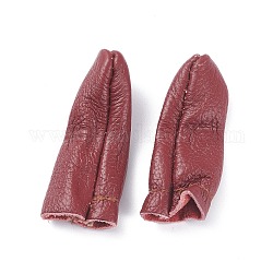 Fingerschützer aus Leder, Purpur, 64~65x19~26x9.5~19 mm