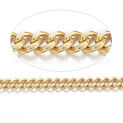 304 Stainless Steel Curb Chains, with Spool, Unwelded, for Jewelry Making, Golden, 3x2x0.8mm, about 82.02 Feet(25m)/roll