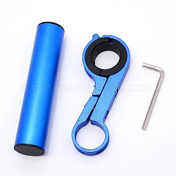 Bicycle Handlebar Extension, Aluminium Alloy Rod, Plastic Extension, Iron Findings, Dodger Blue, Packing Box: 15.7x10x2.3cm