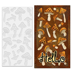 GLOBLELAND Mushroom Background Cutting Dies Metal Mushroom Background Die Cuts Embossing Stencils Template for Paper Card Making Decoration DIY Scrapbooking Album Craft Decor