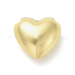 Perles de placage en laiton, sans cadmium et sans plomb, Plaqué longue durée, coeur creux, véritable 18k plaqué or, 23.5x25x12mm, Trou: 4mm