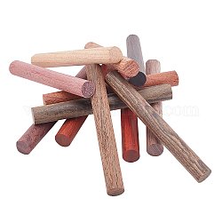 Pandahall elite 12 pieza 12 colores palo de madera, para hacer bolígrafos, columna, color mezclado, 1pc / color