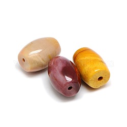 Natural Mookaite Drum Beads, 18x13mm, Hole: 1.5~2mm