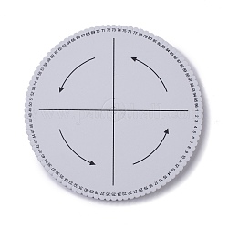 Disco de disco de trenzado eva, tablero de macramé, pulsera de cordón trenzado de diy, herramienta artesanal, plano y redondo, blanco, 19x1.4 cm
