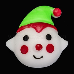 Рождественская тема в форме клоуна, игрушка для снятия стресса, забавная сенсорная игрушка непоседа, для снятия стресса и тревожности, красочный, 40x38x17 мм