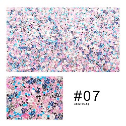 Lentejuelas / paillette manteles de mesa, herramientas de manicura plegables, Rectángulo, rosa, 40x24x0.1 cm
