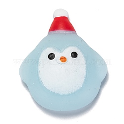 クリスマステーマのペンギンの形のストレスおもちゃ  面白いそわそわ感覚玩具  ストレス不安解消のために  ライトブルー  47x40x13mm