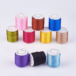 Nylon Thread, Mixed Color, 2mm, about 4.37 yards(4m)/roll