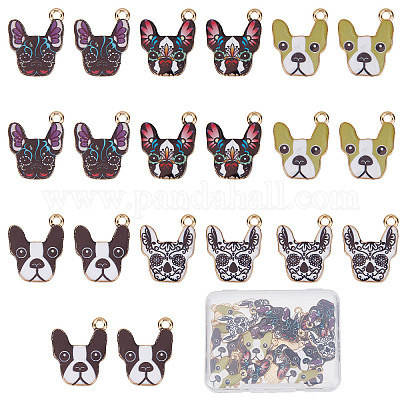 Wholesale SUNNYCLUE 1 Box 40Pcs Dog Charms Puppy Charms Dogs Head Colorful  Face Bulldog Pet Charm Flat Back Animal Charms for Jewelry Making Charm  Necklace Bracelets Earrings Keychain DIY Craft Supplies Adult 