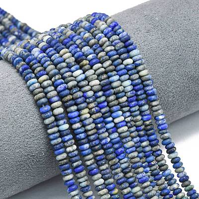 Natürlicher Lapislazuli Perlenstränge&nbsp;G-P575-A46-4x2mm-01-1