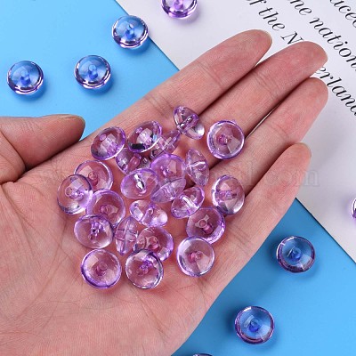 Perles en acrylique transparente&nbsp;MACR-S373-110-B01-1