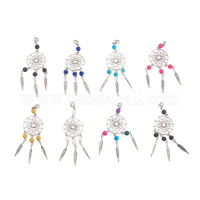 Set Aus 12 Stück Bunte Halbedelstein Herzen Anhänger Schmucksteine