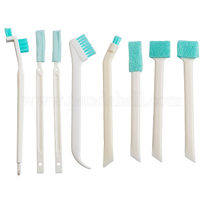 Small Cleaning Brushes for Household, 8Pcs Crevice Cleaning Tool Set for  Window Groove Track Humidifier Keyboard Bottle Door Car Vent, Tiny Detail
